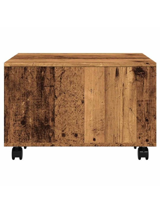 Konferenční stolek old wood 60 x 60 x 38 cm kompozitní dřevo