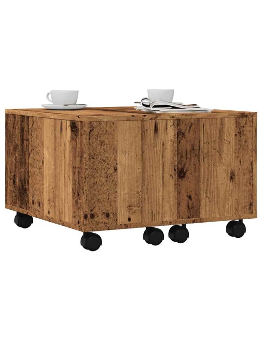 Konferenční stolek old wood 60 x 60 x 38 cm kompozitní dřevo
