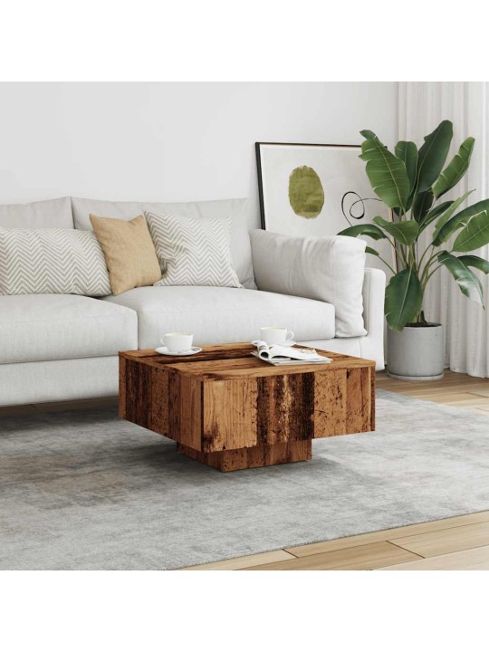 Konferenční stolek old wood 60 x 60 x 31,5 cm kompozitní dřevo