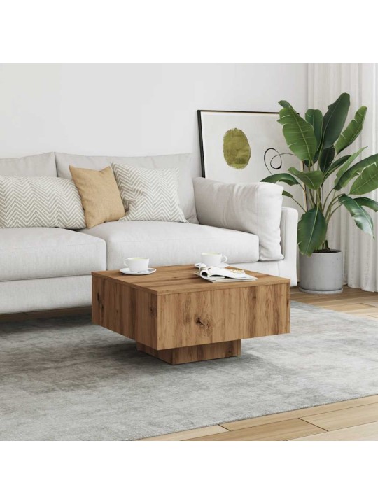 Konferenční stolek dub artisan 60x60x31,5 cm kompozitní dřevo