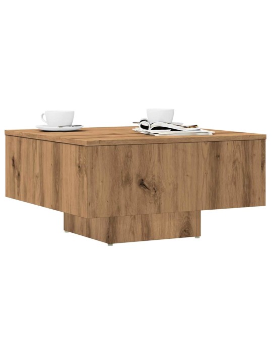 Konferenční stolek dub artisan 60x60x31,5 cm kompozitní dřevo