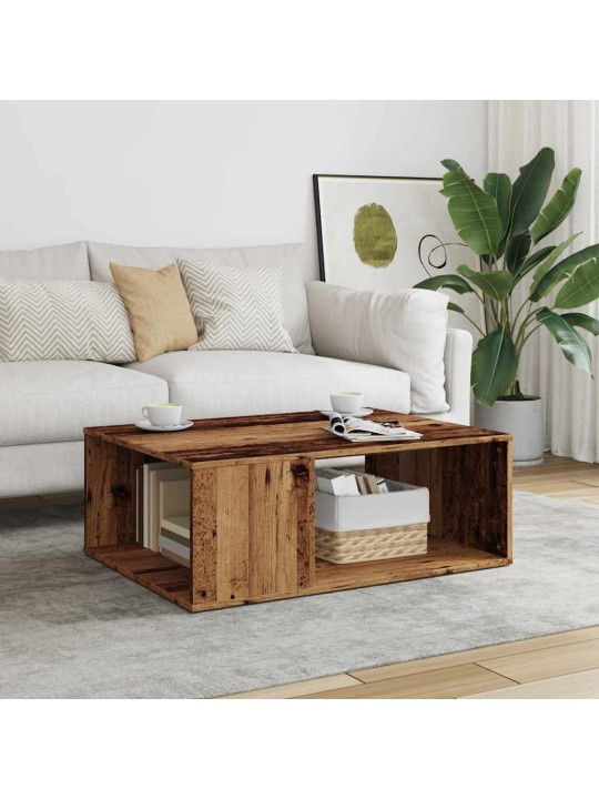 Konferenční stolek old wood 90 x 67 x 33 cm kompozitní dřevo