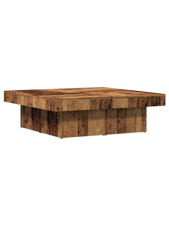 Konferenční stolek old wood 90 x 90 x 28 cm kompozitní dřevo