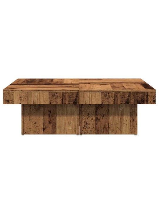 Konferenční stolek old wood 90 x 90 x 28 cm kompozitní dřevo