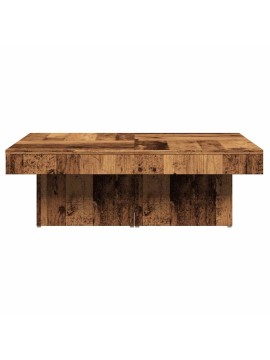 Konferenční stolek old wood 90 x 90 x 28 cm kompozitní dřevo