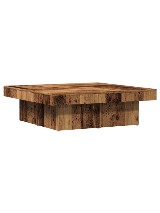 Konferenční stolek old wood 90 x 90 x 28 cm kompozitní dřevo