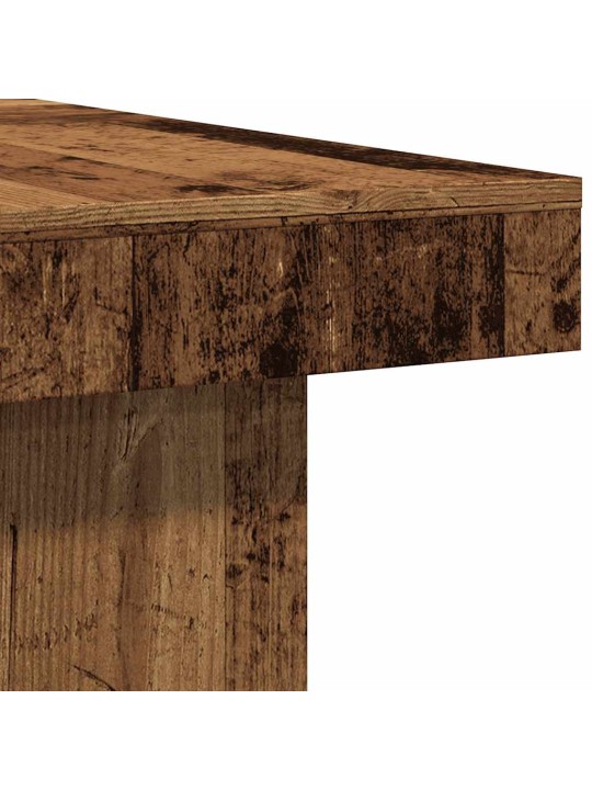 Konferenční stolek old wood 90 x 90 x 28 cm kompozitní dřevo