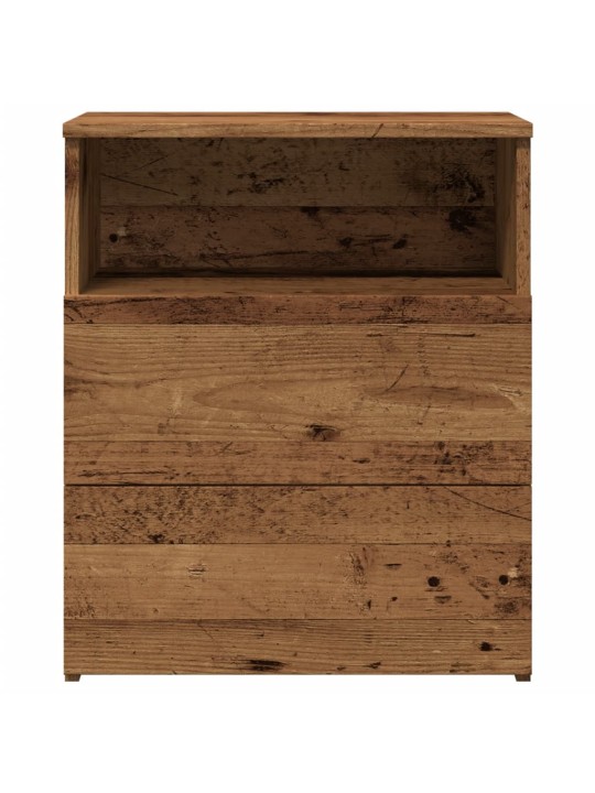 Noční stolek old wood 50 x 32 x 60 cm kompozitní dřevo