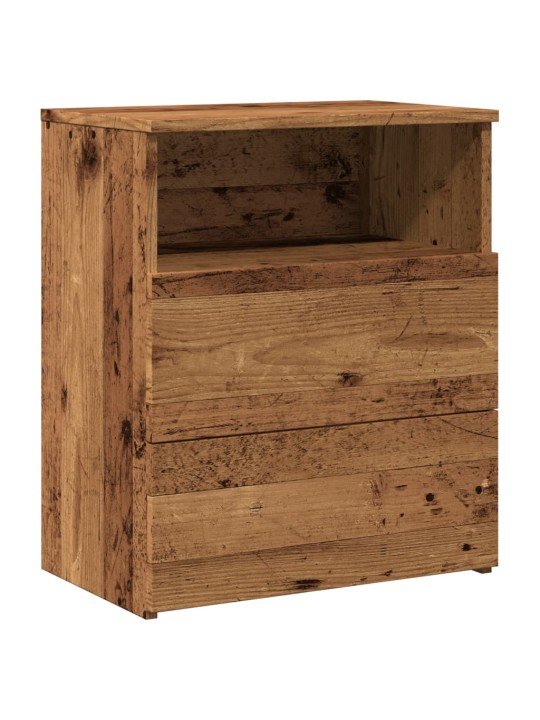Noční stolky 2 ks old wood 50 x 32 x 60 cm kompozitní dřevo