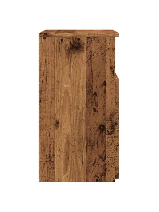 Noční stolky 2 ks old wood 50 x 32 x 60 cm kompozitní dřevo