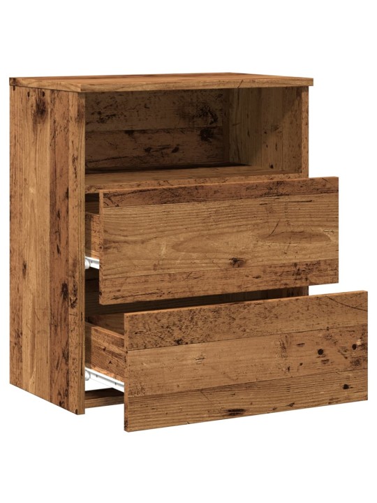 Noční stolky 2 ks old wood 50 x 32 x 60 cm kompozitní dřevo