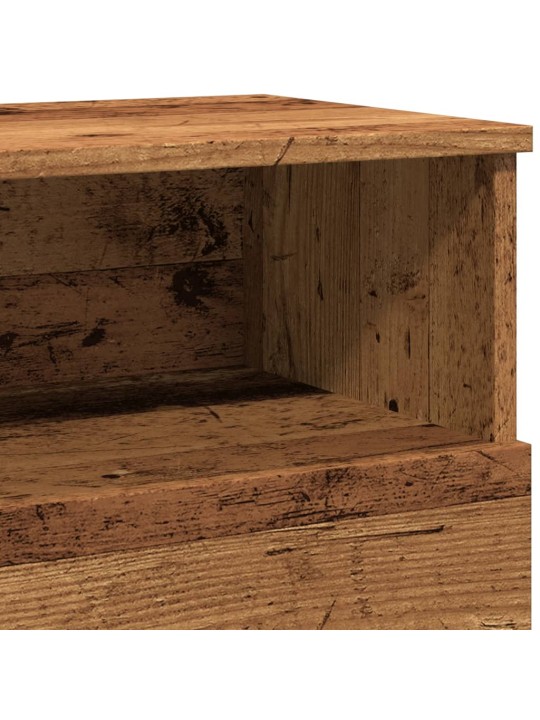 Noční stolky 2 ks old wood 50 x 32 x 60 cm kompozitní dřevo
