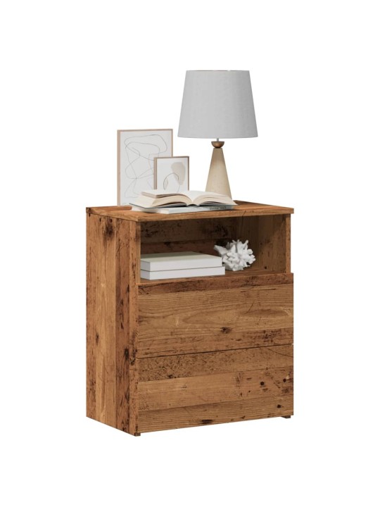 Noční stolky 2 ks old wood 50 x 32 x 60 cm kompozitní dřevo