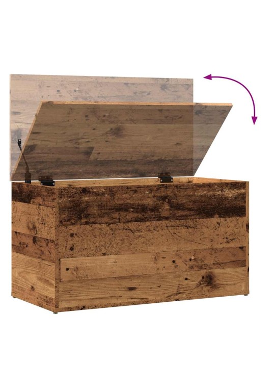 Úložná truhla old wood 84 x 42 x 46 cm kompozitní dřevo