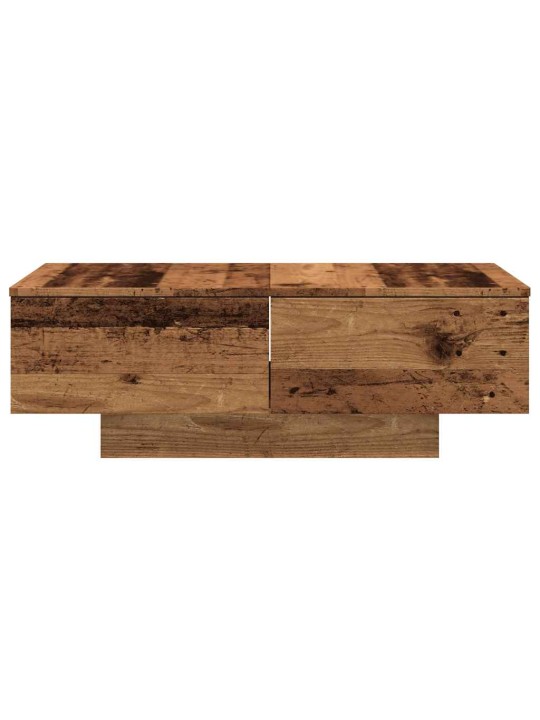 Konferenční stolek old wood 90 x 60 x 31 cm kompozitní dřevo