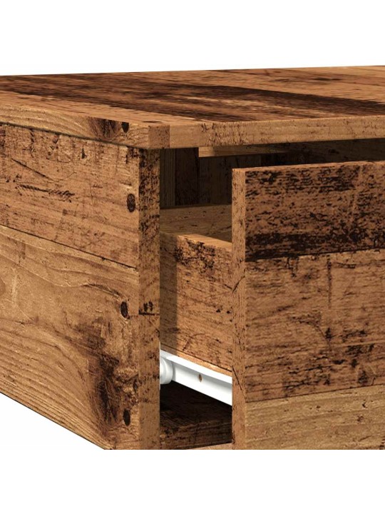 Konferenční stolek old wood 90 x 60 x 31 cm kompozitní dřevo