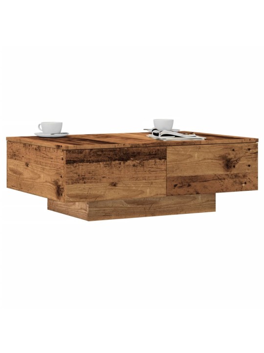 Konferenční stolek old wood 90 x 60 x 31 cm kompozitní dřevo