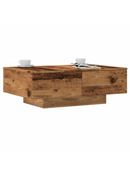 Konferenční stolek old wood 90 x 60 x 31 cm kompozitní dřevo