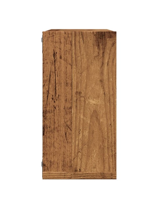 Nástěnné police kostky 6 ks old wood 30 x 15 x 30 cm kompozit