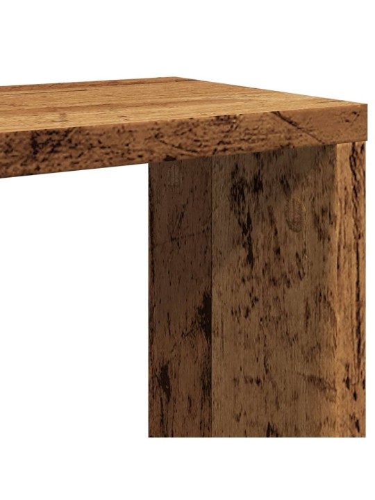 Nástěnné police kostky 6 ks old wood 30 x 15 x 30 cm kompozit