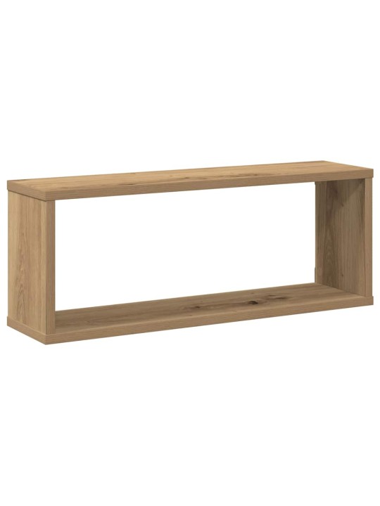 Nástěnné obdélníkové police 4ks dub artisan 60x15x23cm kompozit