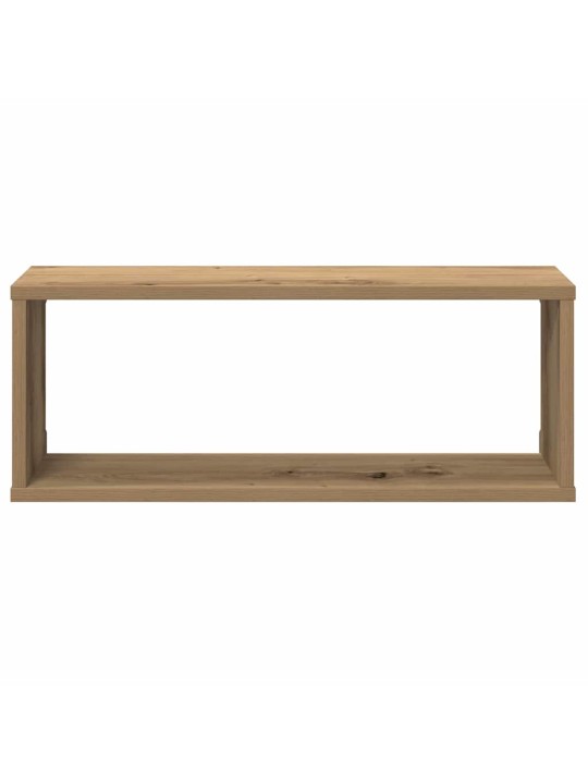 Nástěnné obdélníkové police 4ks dub artisan 60x15x23cm kompozit