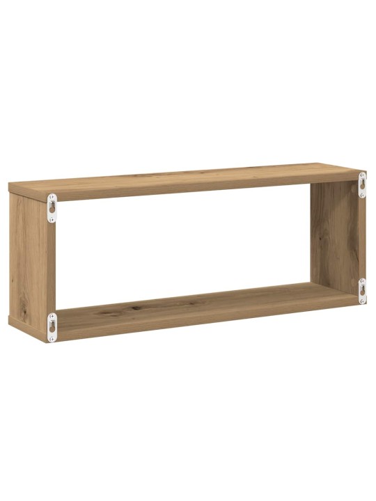 Nástěnné obdélníkové police 4ks dub artisan 60x15x23cm kompozit
