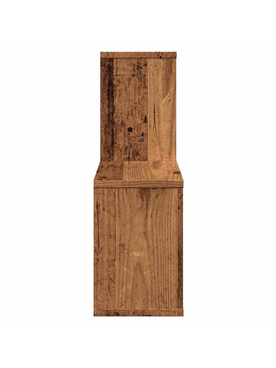 Nástěnná police old wood 100 x 18 x 53 cm kompozitní dřevo