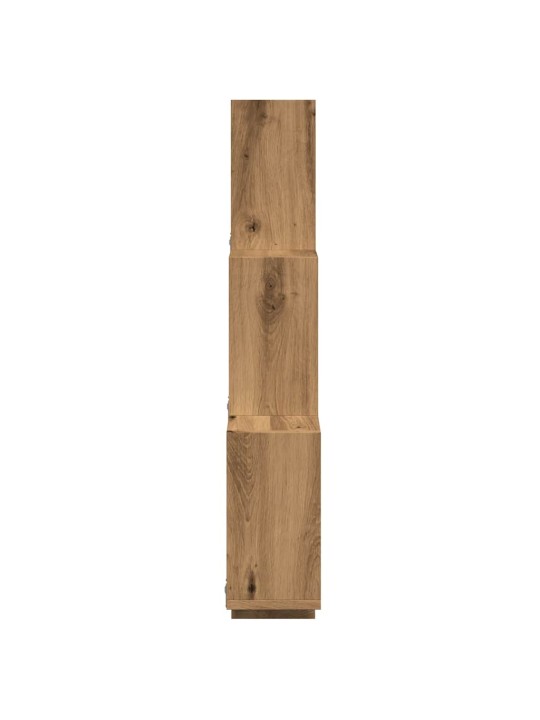 Nástěnná police kostky dub artisan 78x15x93 cm kompozitní dřevo