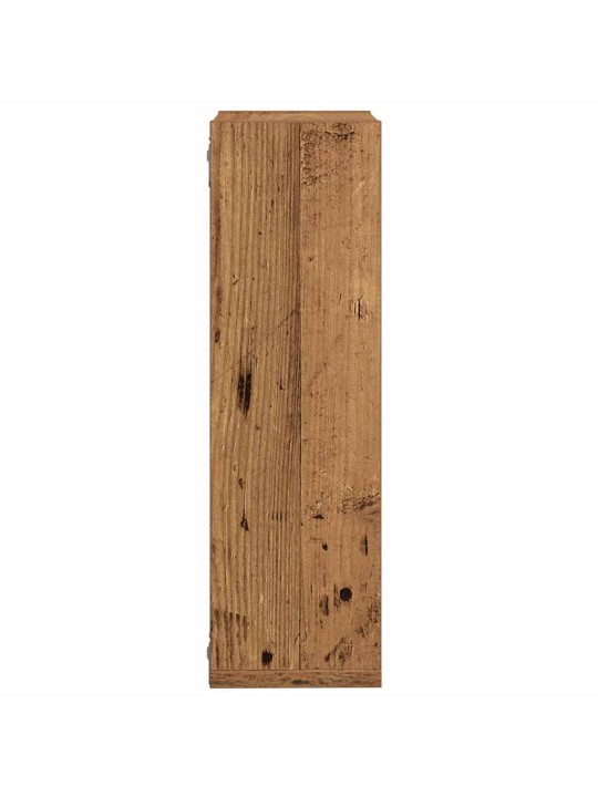 Nástěnné police 2 ks old wood 50 x 15 x 50 cm kompozitní dřevo