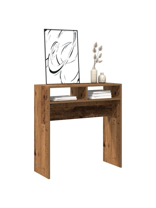 Konzolový stolek old wood 78 x 30 x 80 cm kompozitní dřevo