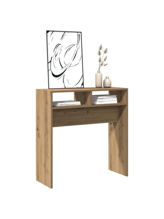 Konzolový stolek dub artisan 78 x 30 x 80 cm kompozitní dřevo