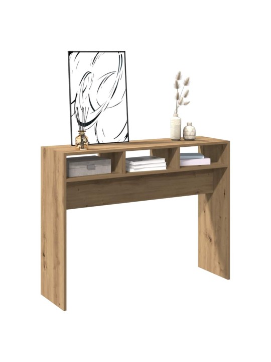 Konzolový stolek dub artisan 105 x 30 x 80 cm kompozitní dřevo