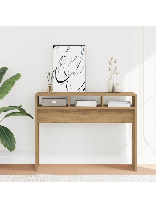 Konzolový stolek dub artisan 105 x 30 x 80 cm kompozitní dřevo
