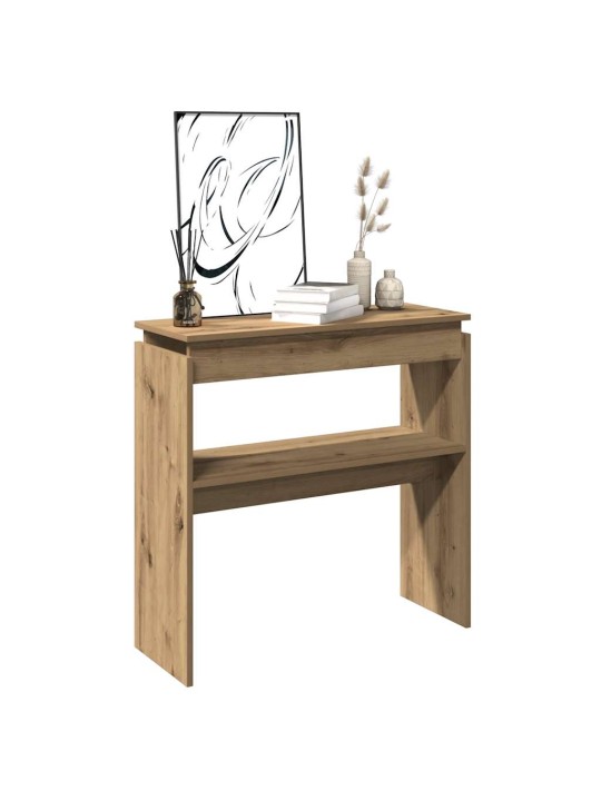 Konzolový stolek dub artisan 80 x 30 x 80 cm kompozitní dřevo