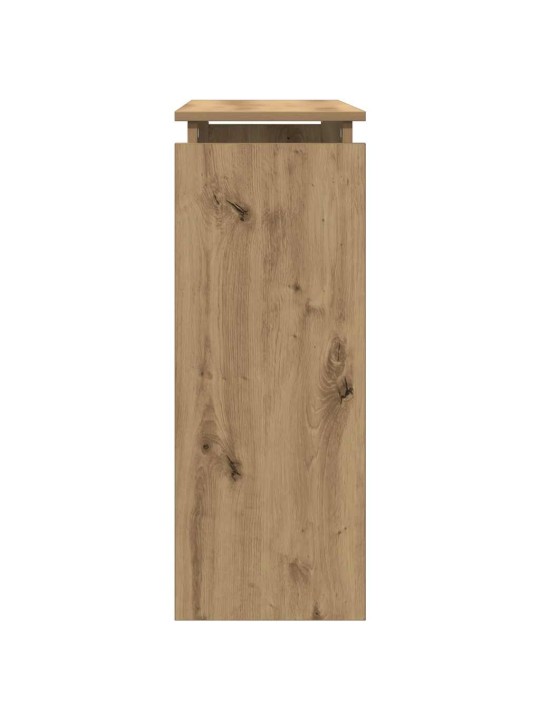 Konzolový stolek dub artisan 80 x 30 x 80 cm kompozitní dřevo