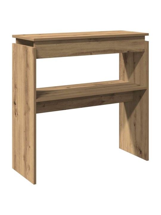 Konzolový stolek dub artisan 80 x 30 x 80 cm kompozitní dřevo