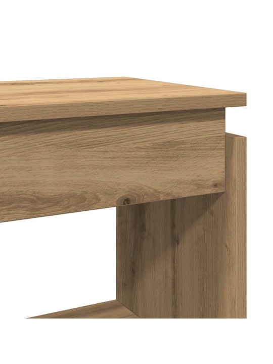 Konzolový stolek dub artisan 80 x 30 x 80 cm kompozitní dřevo