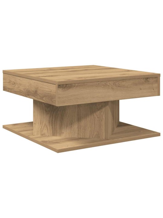 Konferenční stolek dub artisan 55x55x30 cm kompozitní dřevo
