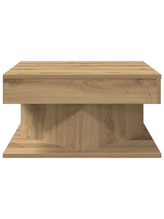 Konferenční stolek dub artisan 55x55x30 cm kompozitní dřevo