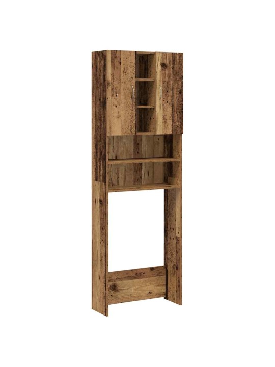 Skříňka nad pračku old wood 64 x 25,5 x 190 cm