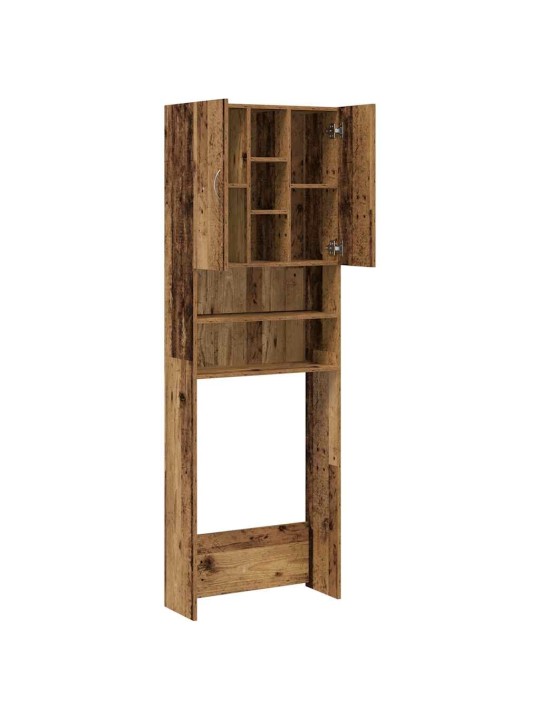 Skříňka nad pračku old wood 64 x 25,5 x 190 cm
