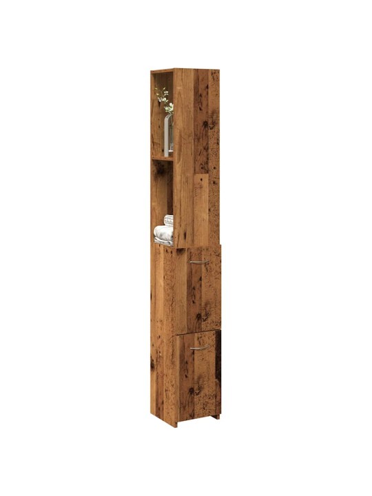 Koupelnová skříňka old wood 25x25x170 cm kompozitní dřevo