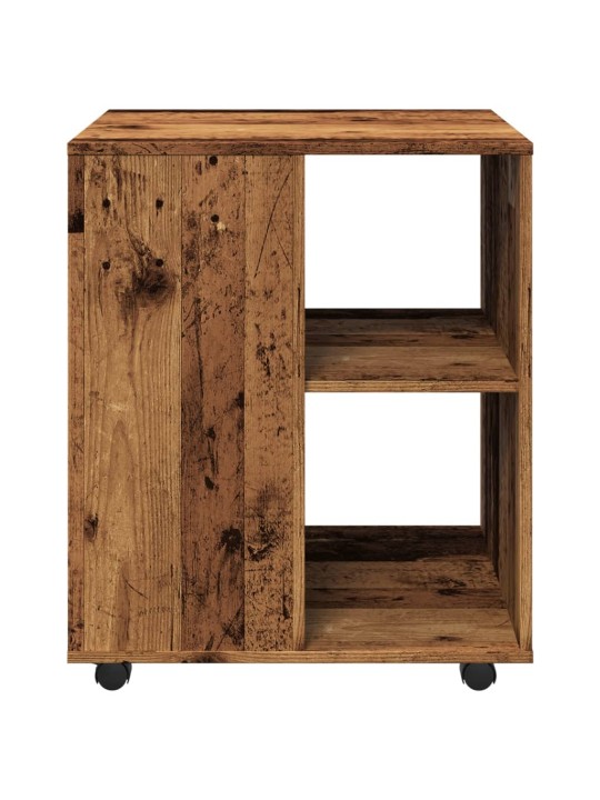 Skříňka na kolečkách old wood 60 x 53 x 72 cm kompozitní dřevo