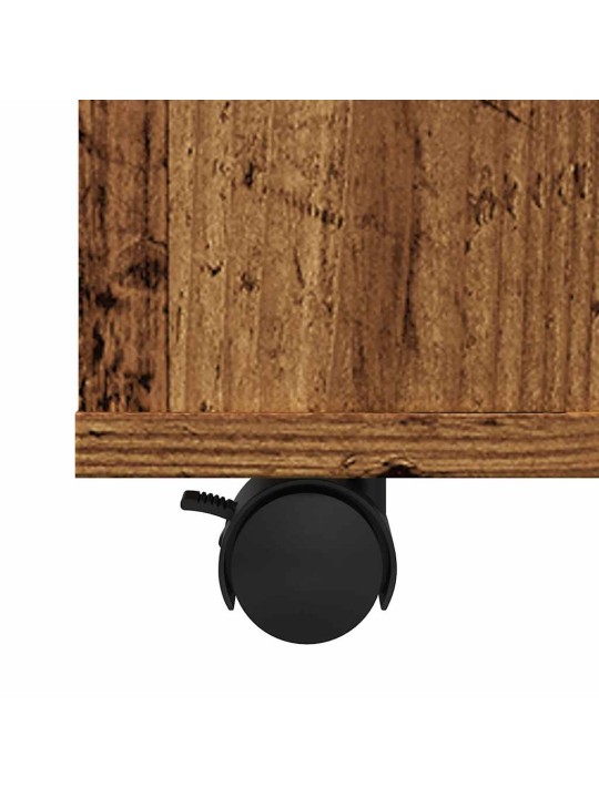 Skříňka na kolečkách old wood 60 x 53 x 72 cm kompozitní dřevo