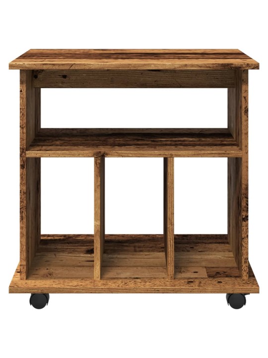 Skříňka na kolečkách old wood 60 x 45 x 60 cm kompozitní dřevo