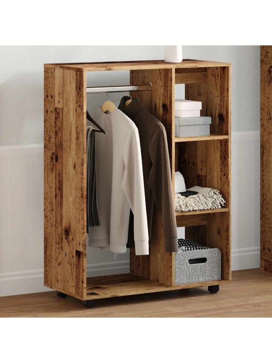 Šatní skříň old wood 80 x 40 x 110 cm kompozitní dřevo