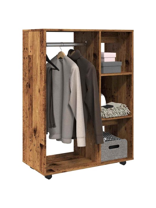 Šatní skříň old wood 80 x 40 x 110 cm kompozitní dřevo