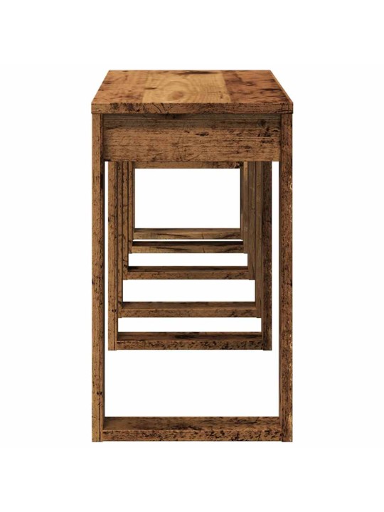 Hnízdové stolky 3 ks old wood kompozitní dřevo