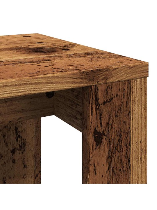 Hnízdové stolky 3 ks old wood kompozitní dřevo